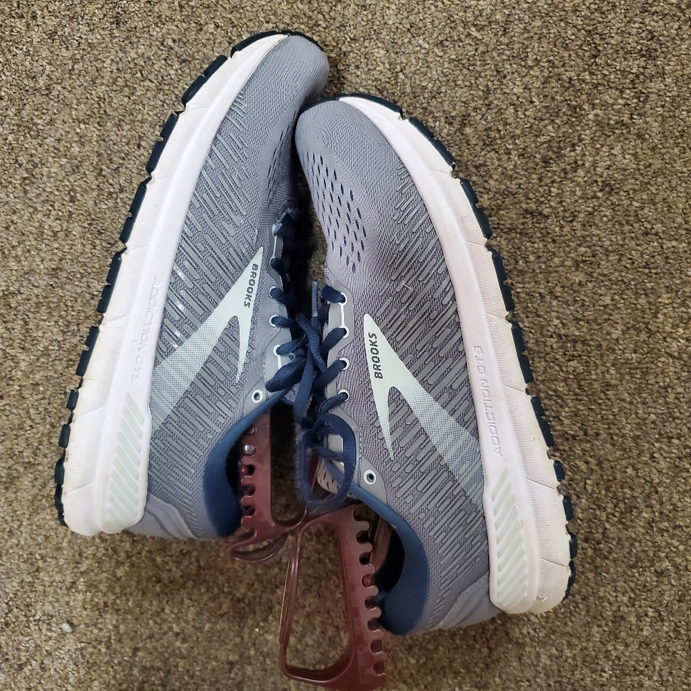 Brooks Adrenaline GTS Womens 12 UK 10 Gray Blue Running Walking Shoes B - Picture 9 of 11